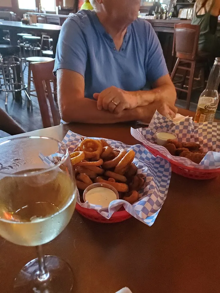 Deep Fried Pickles and Onion Rings